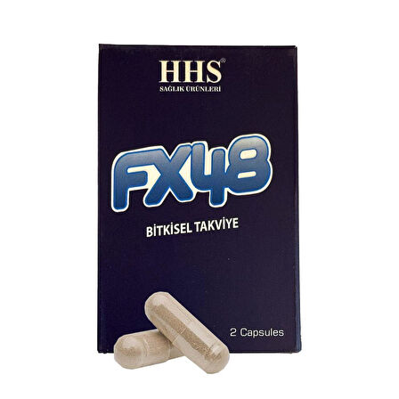 HHS FX48 Bitkisel Takviye Erkek Kadın Kapsül 500mg X 2 Kapsül