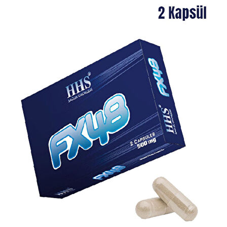 HHS FX48 Bitkisel Takviye Erkek Kadın Kapsül 500mg X 2 Kapsül