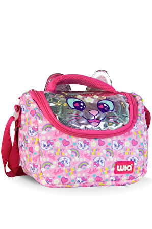 Wia Sweet Cat Kız Çocuk Termoslu Beslenme Çantası