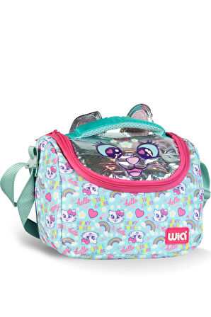 Wia Sweet Cat Kız Çocuk Termoslu Beslenme Çantası