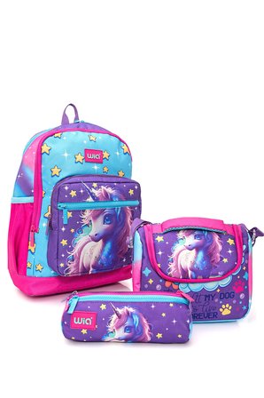 Wia Kız Çocuk Unicorn Desenli 3'lü Okul Çanta Seti