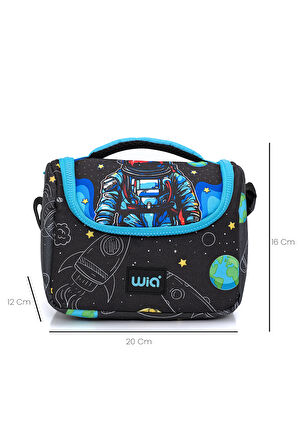 Wia Erkek Çocuk Astronot Desenli 3'lü Okul Çanta Seti