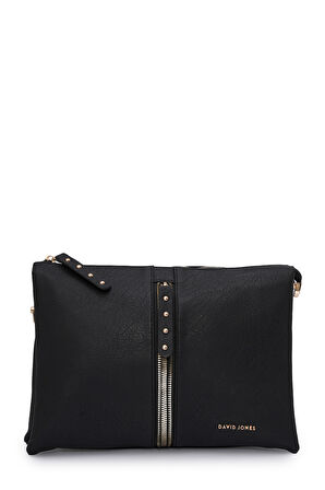 David Jones Kapaklı Fermuar Detaylı Çapraz Askılı Çanta DJ245-2
