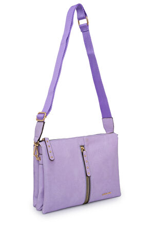 David Jones Kapaklı Fermuar Detaylı Çapraz Askılı Çanta DJ245-2