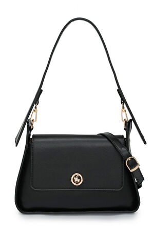 David Jones Logo Kapaklı Kadın Omuz Çantası DJ364