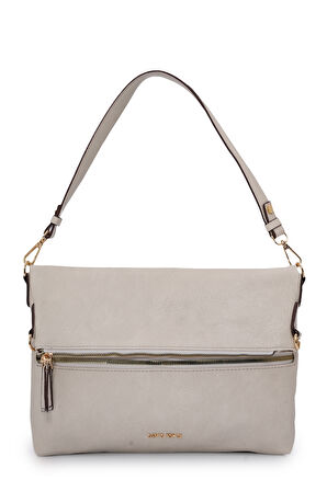 David Jones Kapaklı Fermuar Detaylı Çapraz Askılı Çanta DJ260