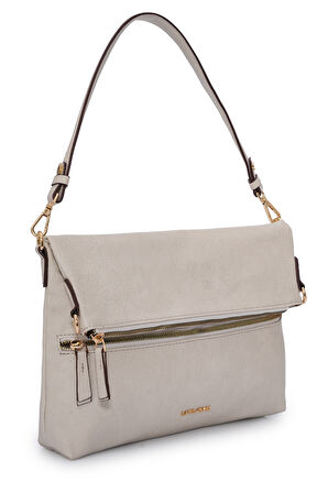 David Jones Kapaklı Fermuar Detaylı Çapraz Askılı Çanta DJ260