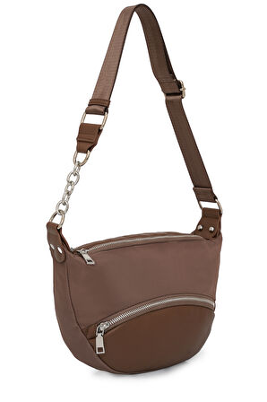 Cambirdge Polo Club Zincir Detaylı Fermuarlı Kadın Omuz Çantası MB15