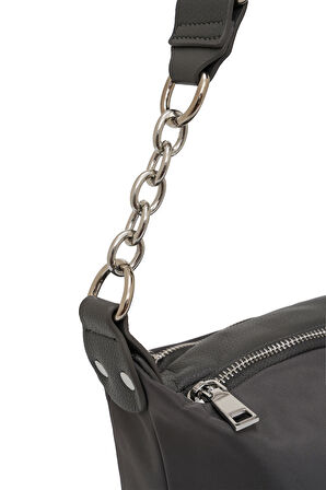 Cambirdge Polo Club Zincir Detaylı Fermuarlı Kadın Omuz Çantası MB15