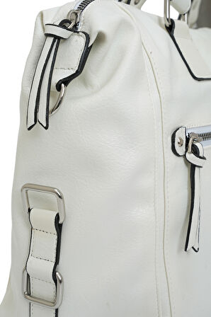 David Jones Ön Cep Fermuar Detaylı Kadın Omuz Çantas DJ262-2