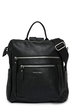 David Jones Çok Bölmeli Fermuarlı Kadın Sırt Çantası DJ257-1