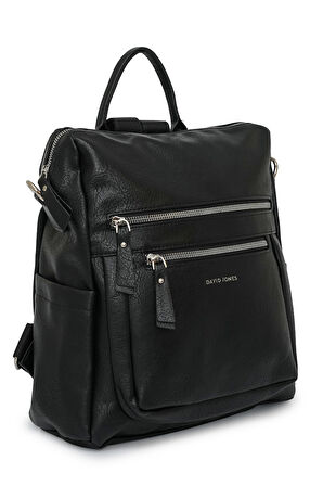 David Jones Çok Bölmeli Fermuarlı Kadın Sırt Çantası DJ257-1