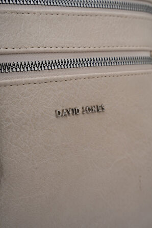 David Jones Çok Bölmeli Fermuarlı Kadın Sırt Çantası DJ257-1