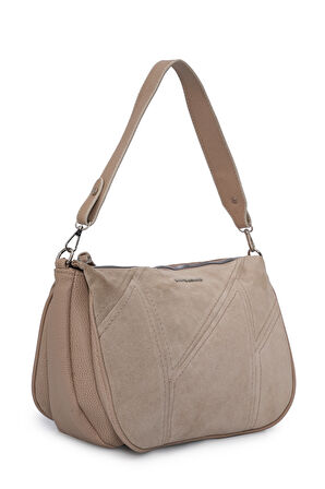 David Jones Süet Dokulu Kadın Omuz Çantası ED069