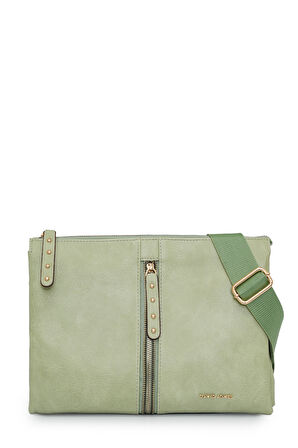 David Jones Kapaklı Fermuar Detaylı Çapraz Askılı Çanta DJ245-2