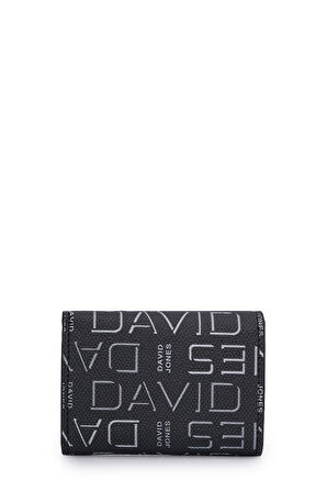 David Jones Logo Detaylı Kapaklı Mini Cüzdan CZ103