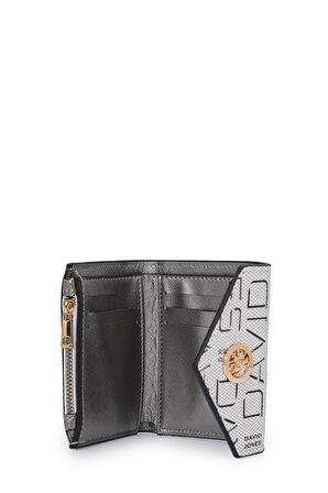 David Jones Logo Detaylı Kapaklı Mini Cüzdan CZ103