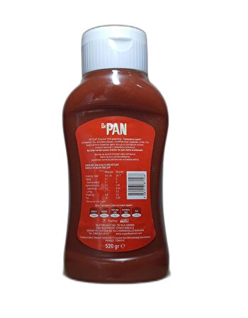 Dr Pan 2'li Şekersiz Set Ketçap 520g - Barbekü Sos 260g Şekeriz Düşük Kalorili