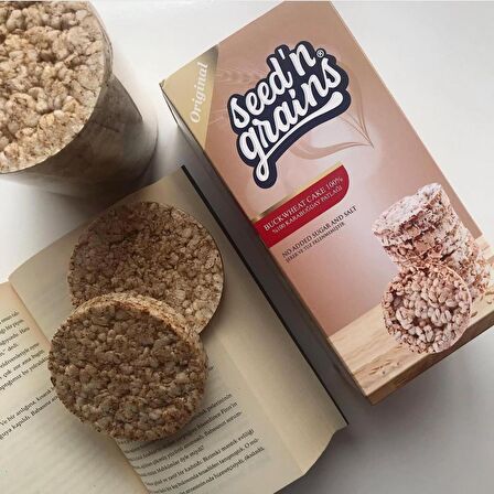 Seed'n Grains Şekersiz 2'li Atıştırmalık Set Pirinç ve Karabuğday Patlağı 2 Adet