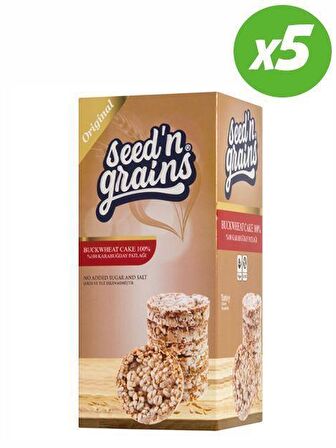 Seed'n Grains Glutensiz Karabuğday Patlağı 125 gr 5 Adet