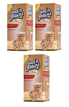 Seed'n Grains Glutensiz Karabuğday Patlağı 125 gr 3 Adet