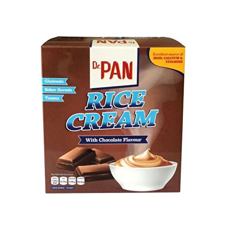 Dr.Pan 2'li Pirinç Kreması 400g 2 Adet Rice Cream - Çikolata ve Vanilya Aromalı