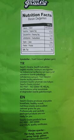 Seed'n Grains Doğal Yulaf Ezmesi 1 kg