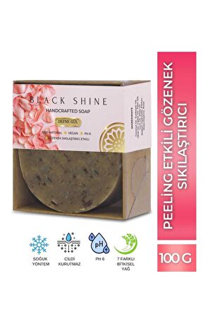 Black Shine BS Defne Gül Sabunu Gözenek Sıkılaştırıcı Peeling, Besleyici Arındırıcı Doğal Cilt Ve Saç Bakımı BYXKRM0020