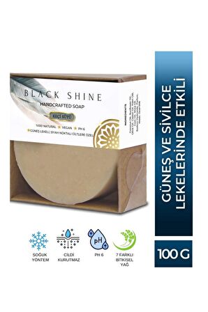 Black Shine BS Keçi Sütü Sabunu Güneş Lekeli, Siyah Noktalı Ciltlere Özel, Yoğun Nemlendiricili Doğal Peeling BYXKRM0021