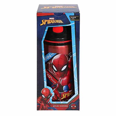 Erkek Çocuk Spiderman Çelik Matara Salto 500 ml.