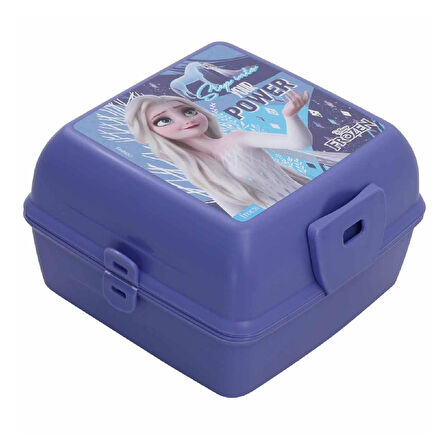 Frozen 4 Bölmeli Plastik Beslenme Kutusu Mor (OTTO-42550)