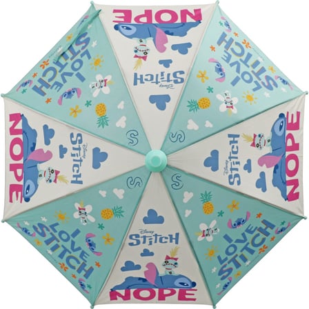 Stitch Otomatik Baston Şemsiye Kılıflı Açık Turkuaz 85 cm