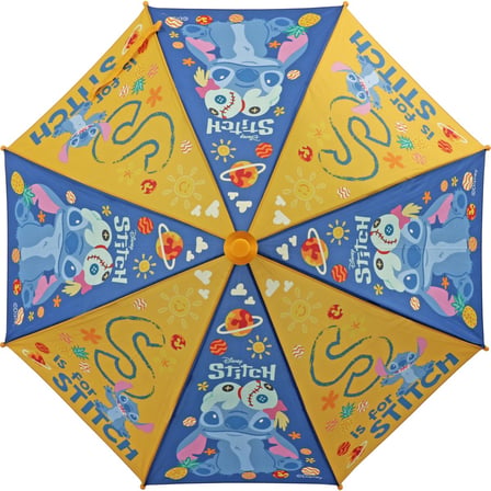 Stitch Otomatik Baston Şemsiye 85 cm Koruyucu Kılıflı Desenli