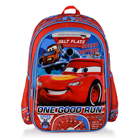 Disney Cars Lisanslı İlkokul Çantası 2 Bölmeli HAWK ONE