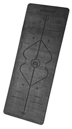 Avessa Rym-Grey Kauçuk Yoga Mat Gri