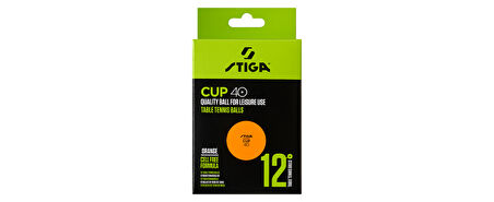 Stiga Table Tennis Ball Cup Pinpon Topu Turuncu 12li 1110-2503-12
