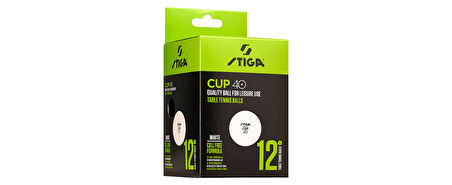 Stiga Table Tenis Ball Cup Pinpon Topu Beyaz 12li 1110-2510-12