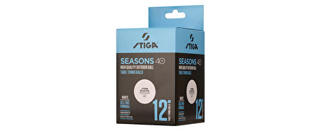Stiga Table Tenis Ball Seasons Masa Tenisi Pinpon Topu Beyaz 12li 1110-2810-12