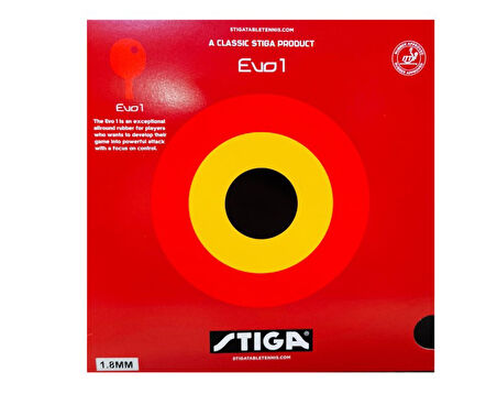 Stiga Rubber Evo 1 RED-1,8 Raket Lastiği Kırmızı 9290-20