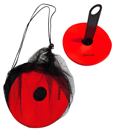 Avessa Cnk-86 Kauçuk Çanak Seti 10lu Kırmızı 