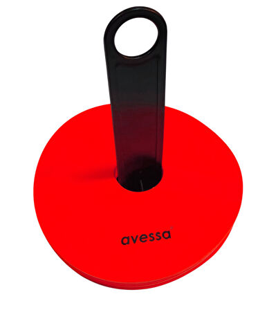 Avessa Cnk-86 Kauçuk Çanak Seti 10lu Kırmızı 