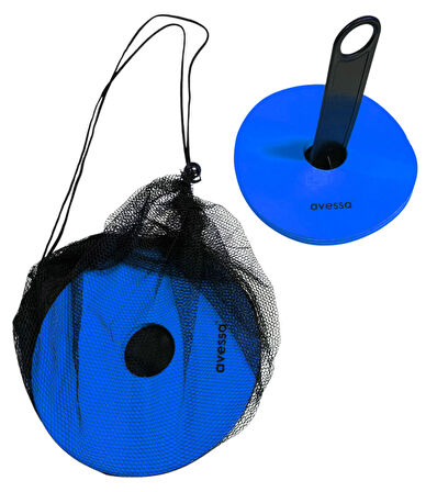 Avessa Cnk-89 Kauçuk Antrenman Çanağı 10lu Mavi