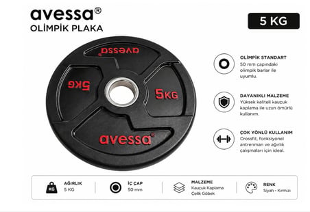Avessa Op-5Kg Olimpik Plaka 5Kg