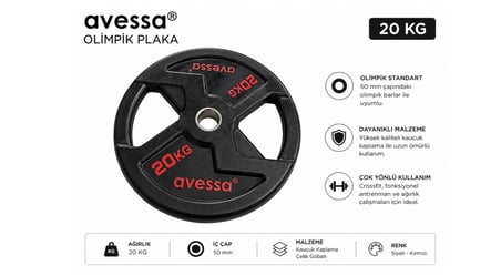 Avessa Op-20Kg Olimpik Plaka 20 Kg