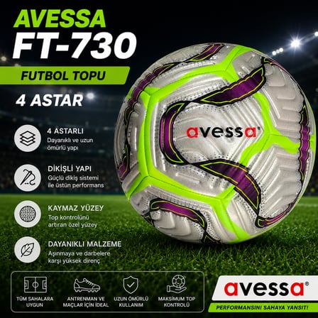 Avessa Ft-130 Futbol Topu 4 Astar