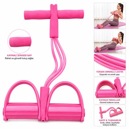 Avessa Btr-Pink Ayak Çekme Egzersiz Lastiği Pembe
