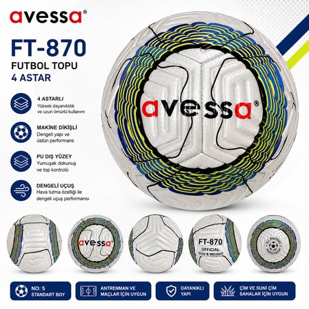 Avessa Ft-870 Futbol Topu 4 Astar
