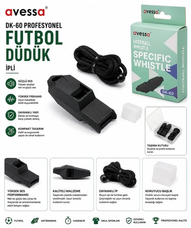 Avessa Dk-50 Profesyonel Voleybol Düdük İpli