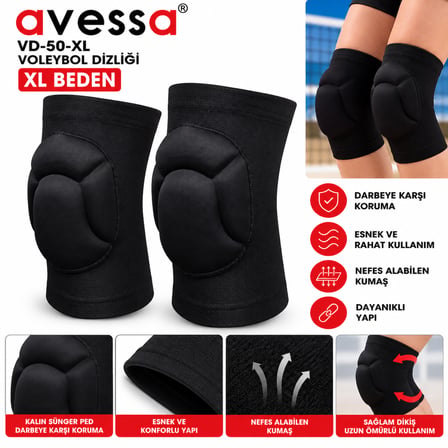 Avessa Vd-50 Voleybol Dizliği XL Beden