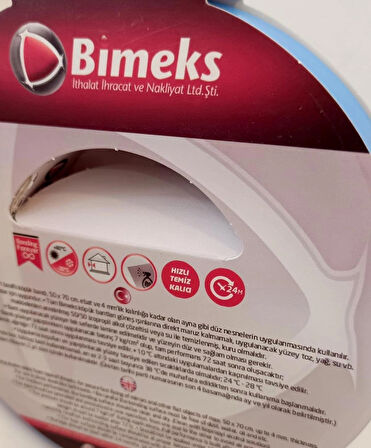 Bimeks Çift Taraflı Extra Güçlü Köpük Ayna Montaj Bandı 10 mt X 25 mm